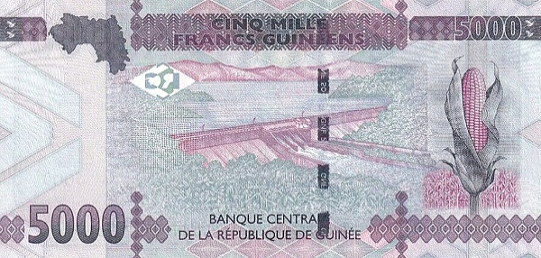 PN49d Guinea - 5000 Francs (2022)